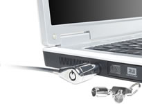 Guardian Laptop lock securing a laptop