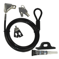 kit contents of Guardian Desktop Cable Lock