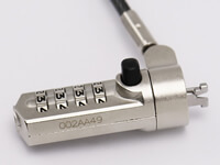 Serialized Combination Laptop Lock for Noble Security Slot