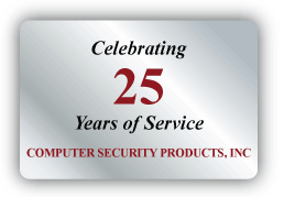 Computer Security Products, Inc. celebrating 25 years of service icon