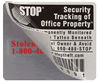 STOP Security Anti-theft marking tag